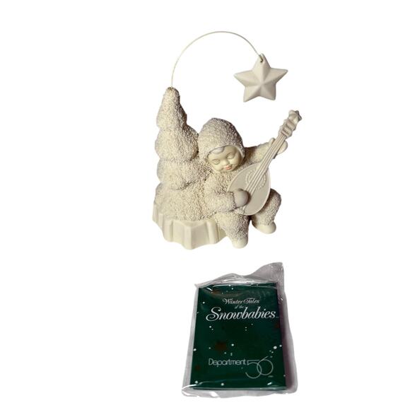 VTG Snowbabies Dept 56 Starlight Serenade Figurine Christmas Tree Star In Box - Picture 1 of 9